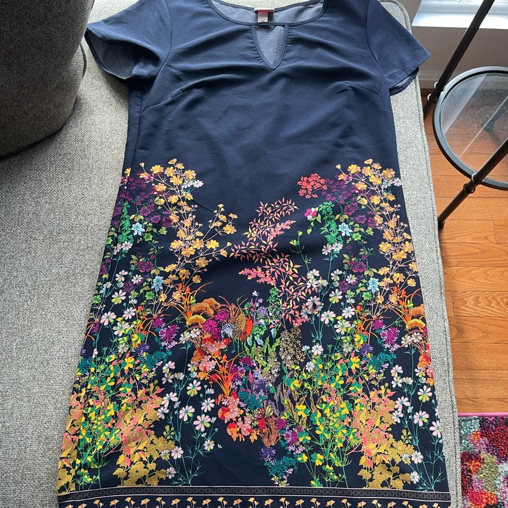 Merino Floral Shift Dress